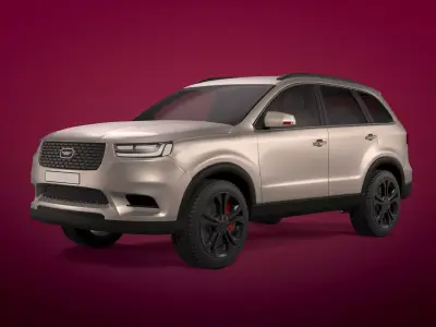 Generic Modern SUV Car -- Crossover -- Off-Road -- 4x4 -- AWD 3D model