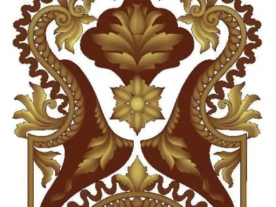 carving ornament 3D print model purchase