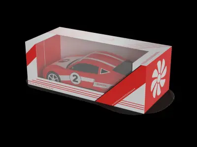 Cars and action games Toy Car Low-poly 3D model
