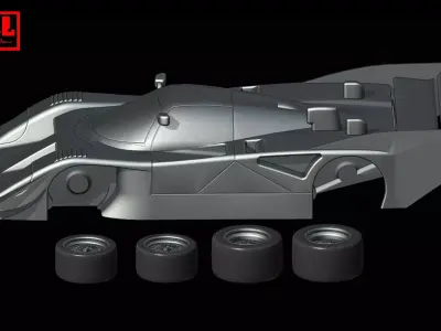 Nissan GTP ZX-Turbo IMSA GT Championship 1985-1991 3D print model