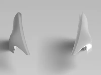 S2000 AP2 Front Fenders Exterior Surface Model 3D Laser-Scanned 3D model