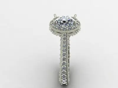 Engagement ring Free 3D print model 29