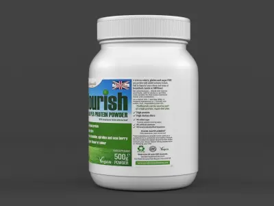 Protein Powder 3D model 120