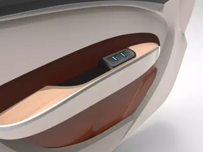 Automotive Interior- Door Trim Front 3D model