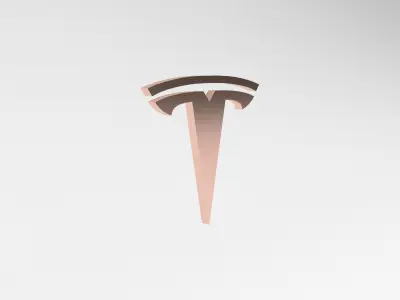 Tesla Logo v1 006 Free low-poly 3D model