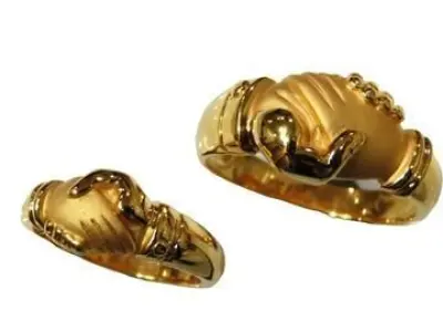 Hand Shake Promise Ring  Amrit Maity Free 3D print model