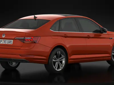 Volkswagen Jetta R-Line 2019 Detailed Interior 3D model