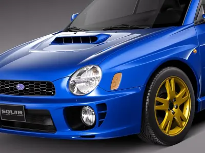 Subaru Impreza STi 2001 3D model
