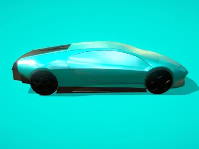 Sports Car Pura 2022 Low-poly 3D model