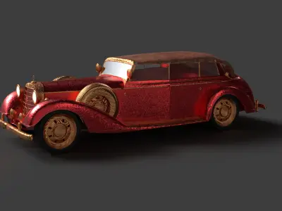Chinese vintage car   3D model