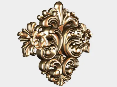 Carved decor for cnc 54 3D model