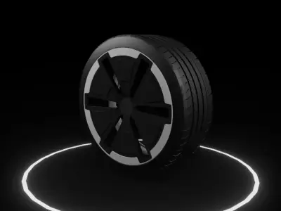Suv concept wheel  Low-poly 3D model