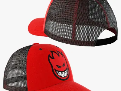 decorative set red 3D model