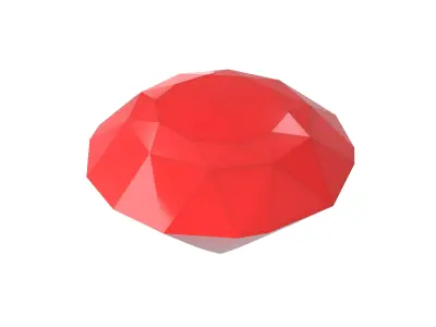 Diamond Icon v1 003 Low-poly 3D model
