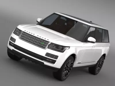 Range Rover Autobiography LWB L405 2014 3D model