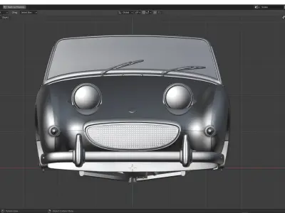 Austin-Healey Sprite 1958 3D model