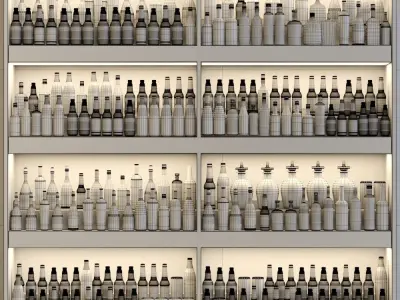 Big bar 8 Alcohol 3D model