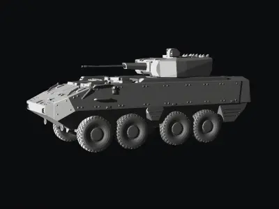 Piranha 3 ifv 8x8 botswana 3D print model