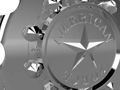 AMERICAN FORCE 5 HOLES DRW WHEEL 3D print model