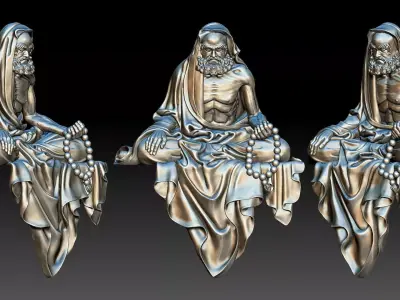 Bodhidharma  3D print model