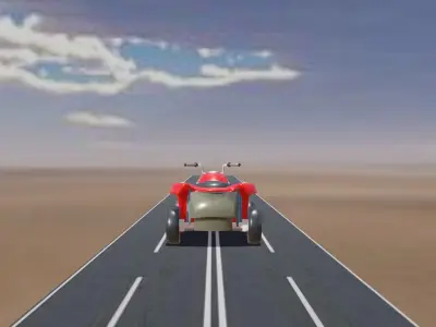 Stylish Quad Bike  Low-poly 3D model