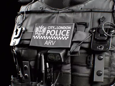 City of London Police ARV Style Vest for GTA FIVEM  Game Low-poly 3D model