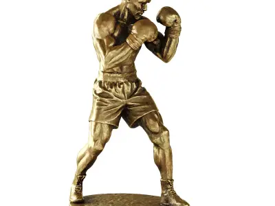 boxer statue 3D model