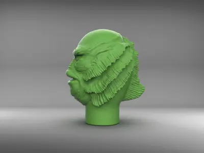 Creature From The Black Lagoon Gear Shifter Knob 3D print model