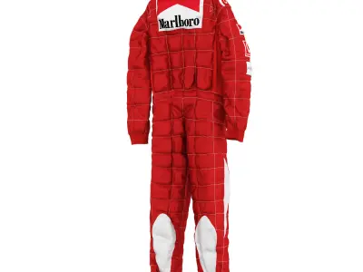 Schumacher racing suit 3D model