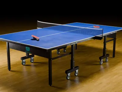 Ping Pong Table Low-poly 3D model