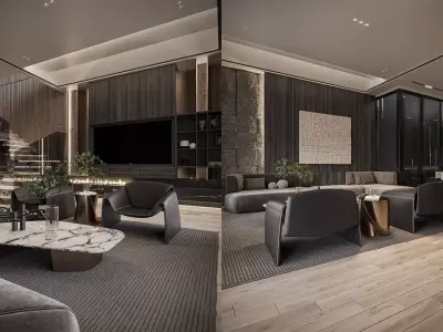 Furniture of Apartment - Titan6 - Max FBX OBJ SKP DAE Simlab 3D model