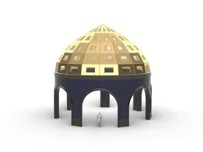 Dome Temple v2 3D model