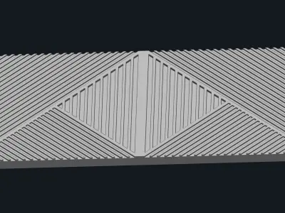 panel for CNC wood carving 3D model buy