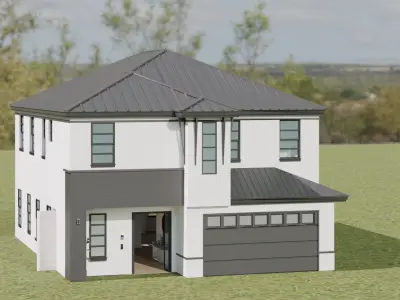 Sea Breeze Retreat Low-poly 3D model