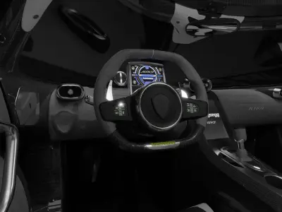 Koenigsegg Jesko and Scenario 3D model