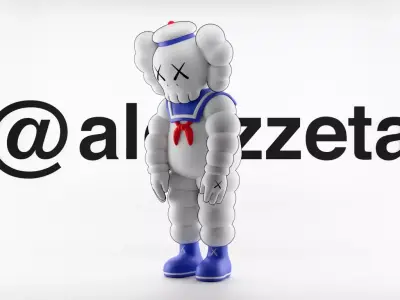 Kaws What Party Stay Puft Textured Low-poly 3D model