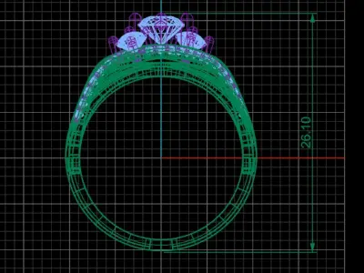 jewelry ring 198 3D print model