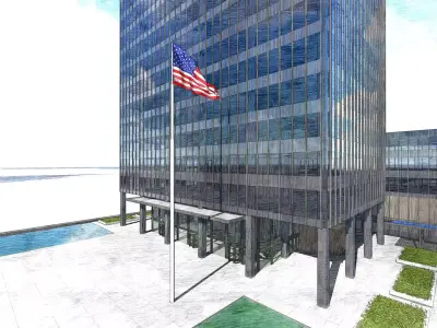 The Seagram Building New York City 3D model
