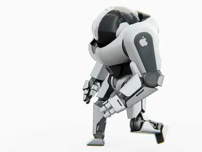 APPLE BOT Rigged for Unreal Engine - Unity - MIXAMO  3D model