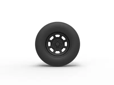 NASCAR wheel 3D print model