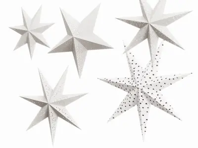 IKEA Strala Paper Stars 3D model