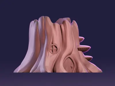 Gnomo House- Planter- Free Support- Print in place 3D print model