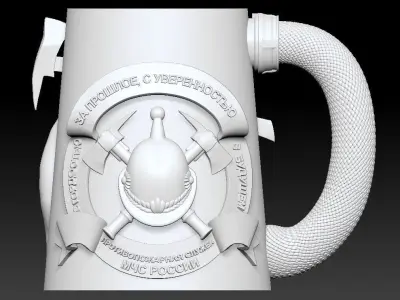 Decorative Fireman Souvenir Cup 3D print model