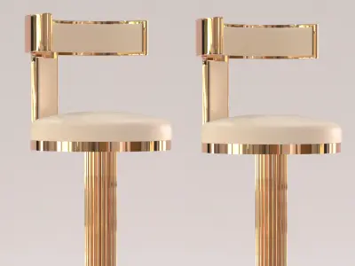 chair design chair stainless still bar chair stool Free 3D model