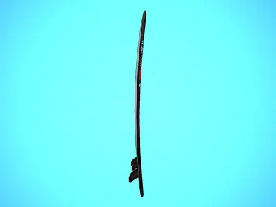 SURF BOARD 16 CARTOON STYLIZED Low-poly 3D model