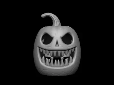 Monster Pumpkin for Halloween 3D print model