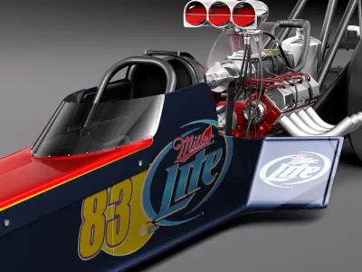 Top Fuel Dragster 3D model