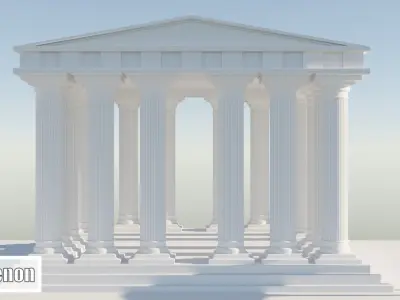 Greek Asset Pack and Statues 3D model