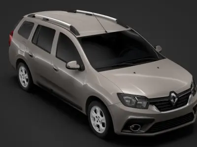 Renault Logan MCV 2020 3D model