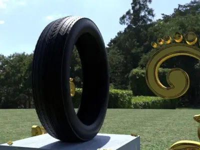 ORTAS TIRE NO 6 GAME READY Low-poly 3D model